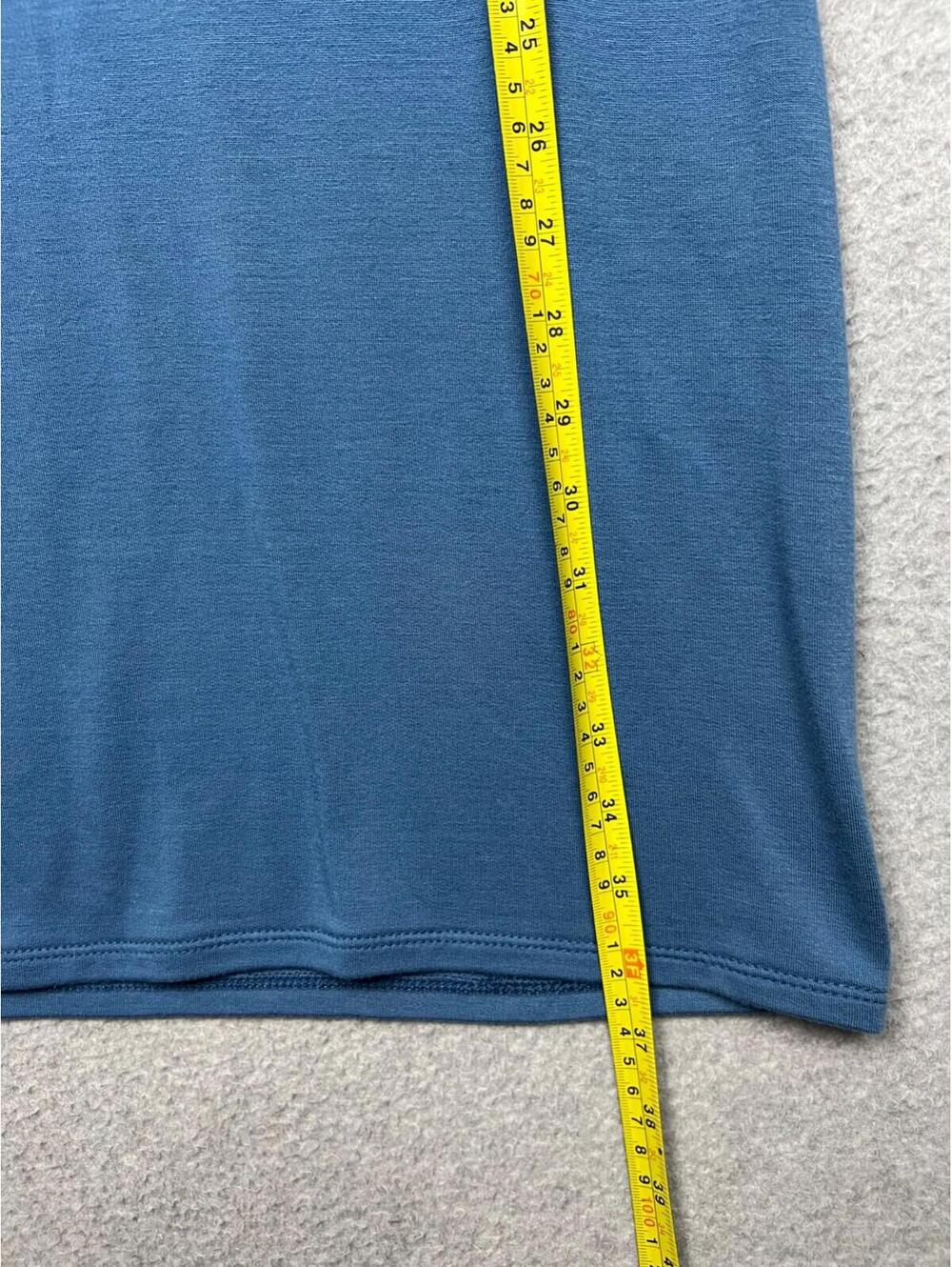 Pure Jill Luxe Coastal Tencel Shirt Dress Layered Womens Petite M Minimalist - Picture 6 of 14